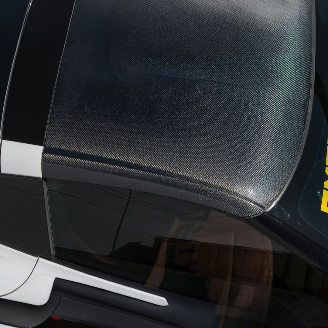 Corvette C7 Carbon Fiber Roof Side Trim Panel Cover Overlays Carbon Fiber PILLAR-1397-BKCF