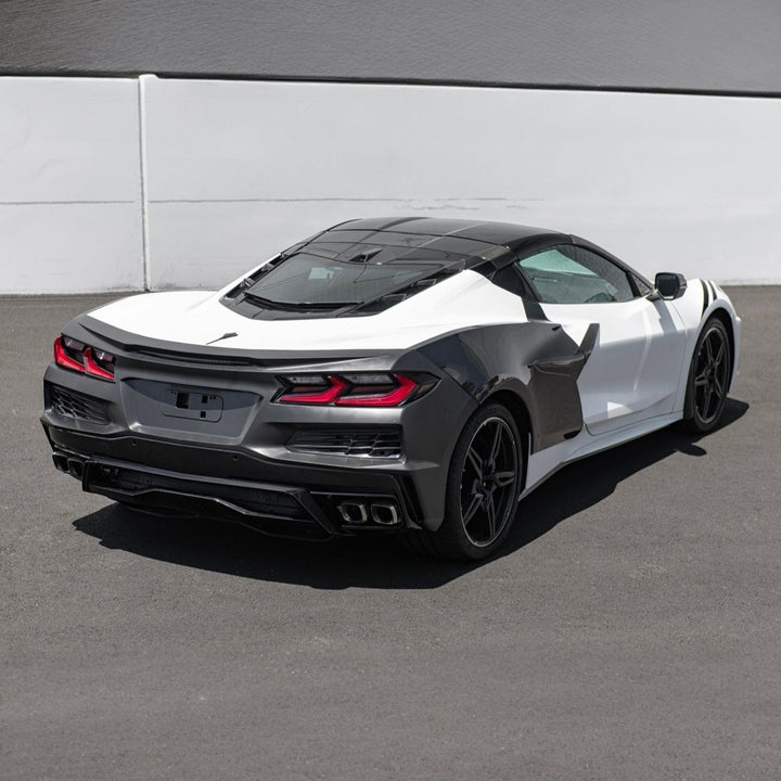 Corvette C8 Stingray Z06 Style Full Rear Bumper Conversion Kit Polypropylene RBP-C8Z06-20UP-V2