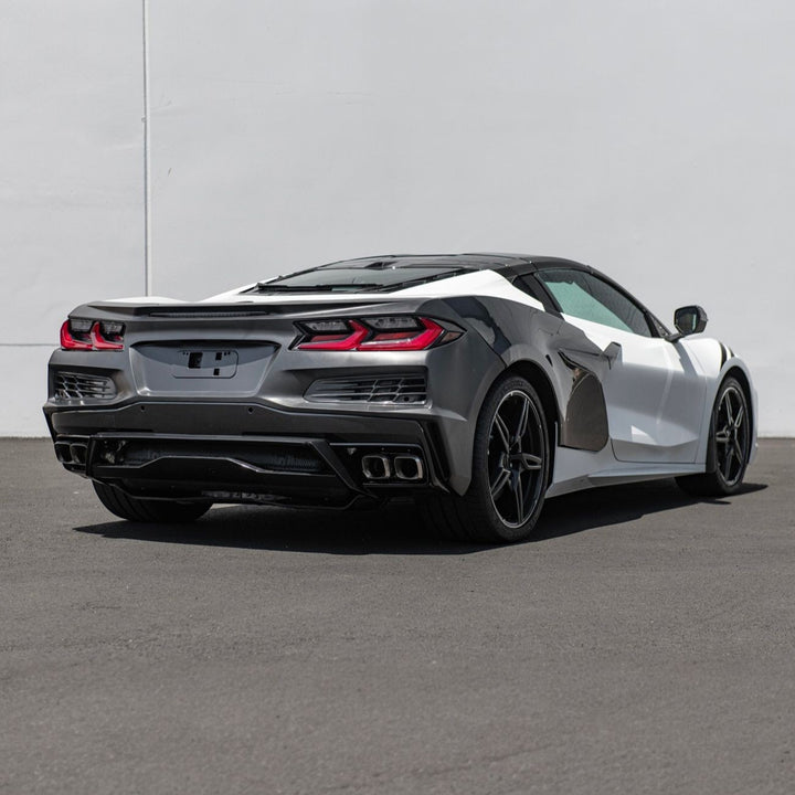 Corvette C8 Stingray Z06 Style Full Rear Bumper Conversion Kit Polypropylene RBP-C8Z06-20UP-V2