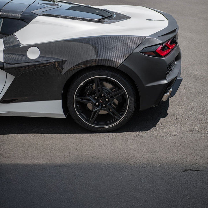 Corvette C8 Stingray Z06 Style Full Rear Bumper Conversion Kit Polypropylene RBP-C8Z06-20UP-V2