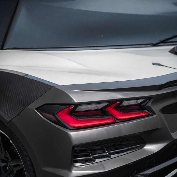 Corvette C8 Stingray Z06 Style Full Rear Bumper Conversion Kit Polypropylene RBP-C8Z06-20UP-V2