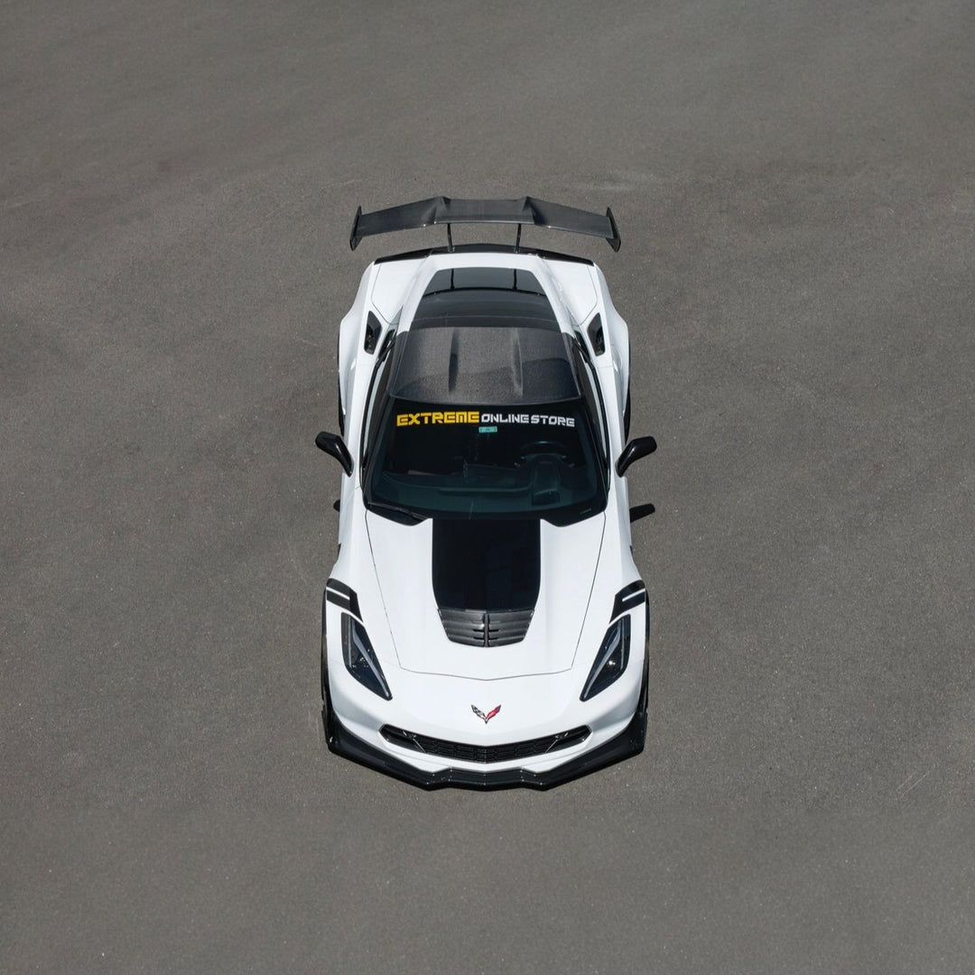 Corvette C7 Carbon Fiber GM Factory Style Double-Sided Replacement Targa Roof Panel Carbon Fiber ROOF-1346-BKCF