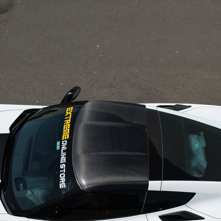 Corvette C7 Carbon Fiber GM Factory Style Double-Sided Replacement Targa Roof Panel Carbon Fiber ROOF-1346-BKCF