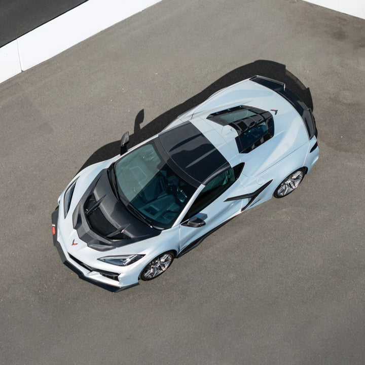 Corvette C8 Carbon Fiber GM Factory Style Double-Sided Replacement Removable Targa Roof Panel Carbon Fiber ROOF-1355-BKCF