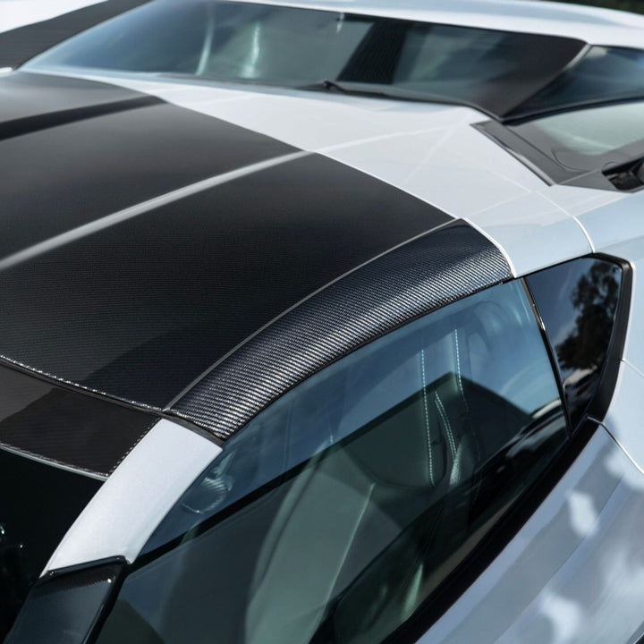 Corvette C8 Carbon Fiber GM Factory Style Double-Sided Replacement Removable Targa Roof Panel Carbon Fiber ROOF-1355-BKCF