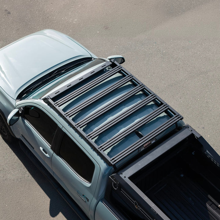 2016-2023 Toyota Tacoma Extreme Off-Road Top Roof Rack Cargo Carrier Textured Black Powder Coated RRACK-1300-STEEL