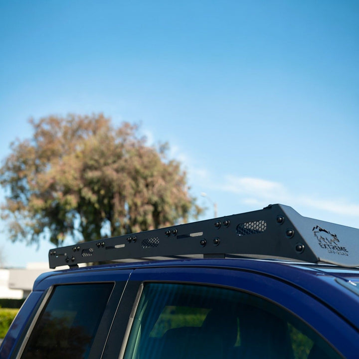 2016-2023 Toyota Tacoma Extreme Off-Road Version 2 Top Roof Rack Cargo Carrier Textured Black Powder Coated RRACK-1301-STEEL