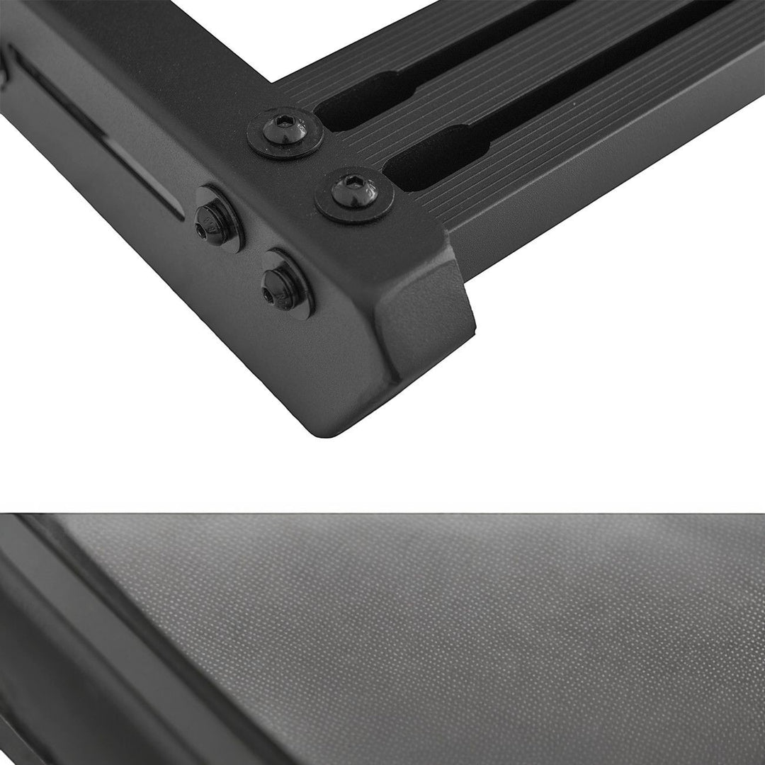 2016-2023 Toyota Tacoma Extreme Off-Road Version 2 Top Roof Rack Cargo Carrier Textured Black Powder Coated RRACK-1301-STEEL