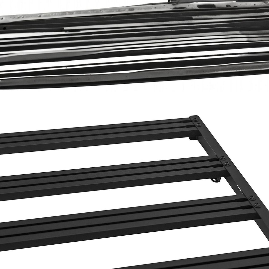 2016-2023 Toyota Tacoma Extreme Off-Road Version 2 Top Roof Rack Cargo Carrier Textured Black Powder Coated RRACK-1301-STEEL