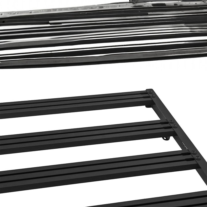 2016-2023 Toyota Tacoma Extreme Off-Road Version 2 Top Roof Rack Cargo Carrier Textured Black Powder Coated RRACK-1301-STEEL