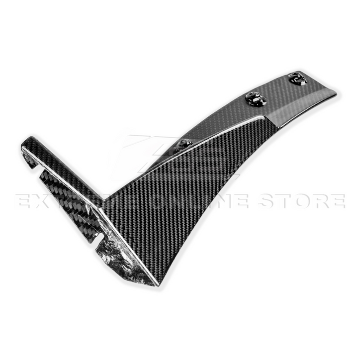 Corvette C7 Stage 3 DRY CARBON FIBER Front Splitter Wickerbill Extension Winglets