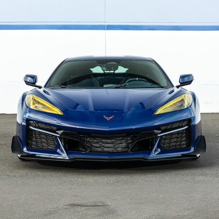 Corvette C8 Carbon Fiber Z07 Performance Package Front Canards Carbon Fiber SPLITTER-1360-BKCF