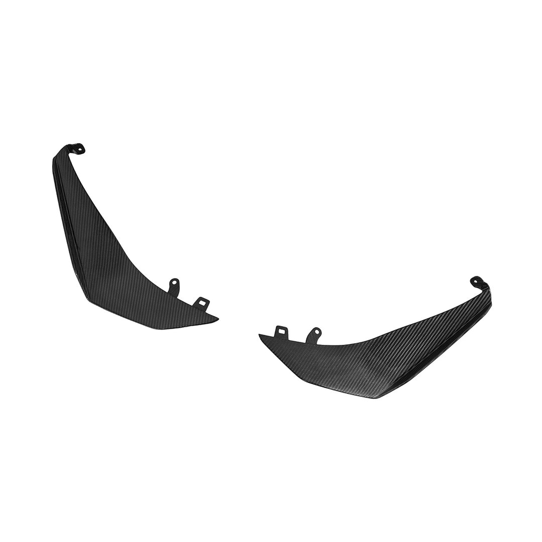 Corvette C8 Carbon Fiber Z07 Performance Package Front Canards Carbon Fiber SPLITTER-1360-BKCF