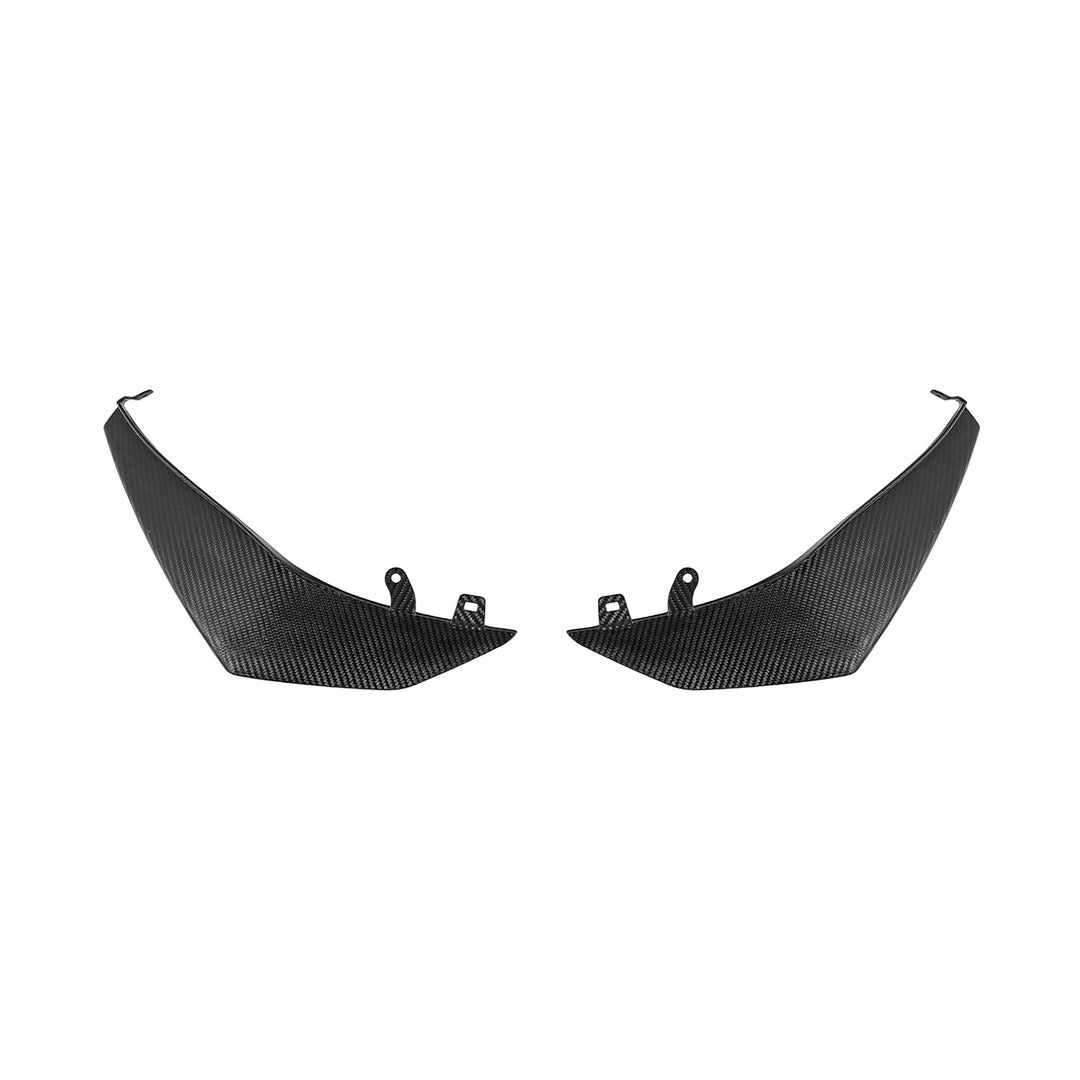 Corvette C8 Carbon Fiber Z07 Performance Package Front Canards Carbon Fiber SPLITTER-1360-BKCF