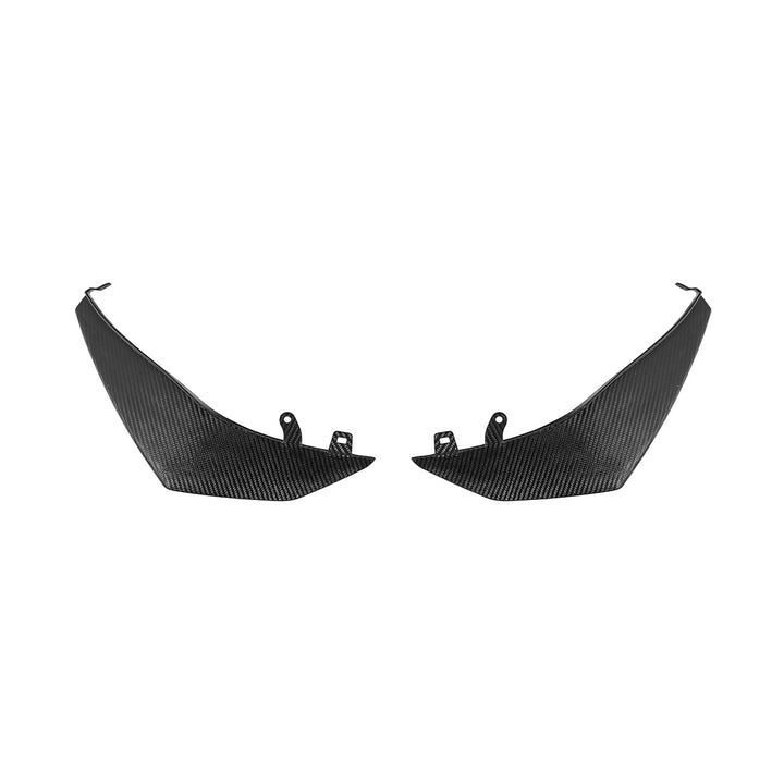 Corvette C8 Carbon Fiber Z07 Performance Package Front Canards Carbon Fiber SPLITTER-1360-BKCF