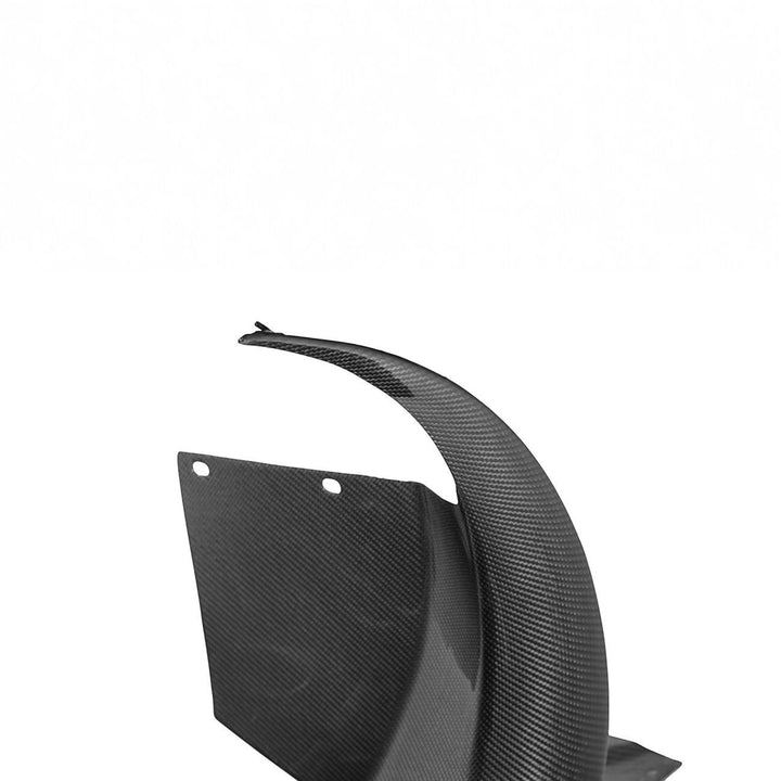 Corvette C6 Carbon Fiber Factory Style Front Fender Rear Extension Splash Guards Carbon Fiber SPLITTER-1364-BKCF