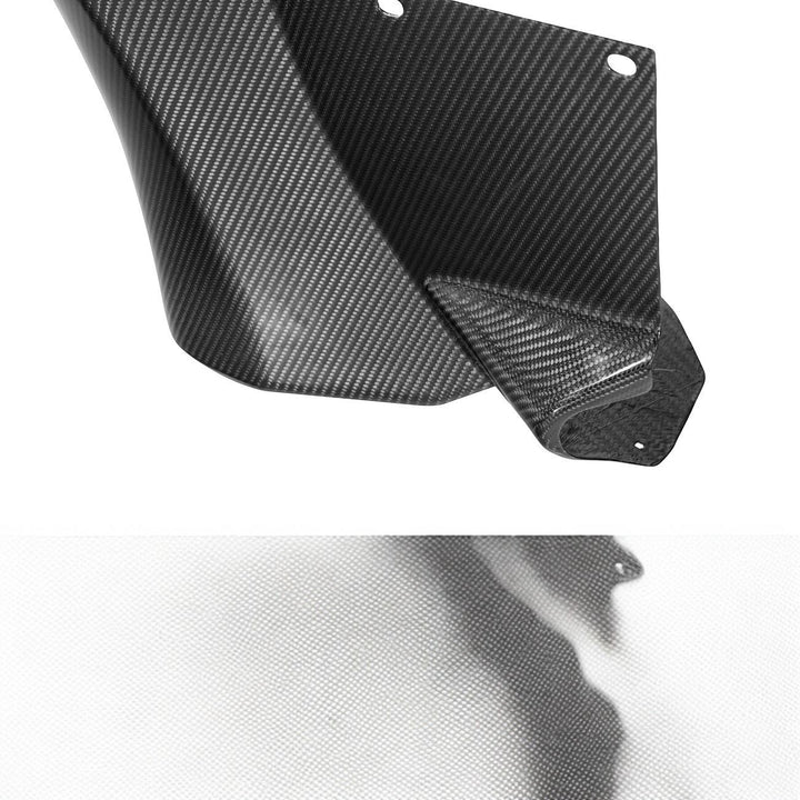 Corvette C6 Carbon Fiber Factory Style Front Fender Rear Extension Splash Guards Carbon Fiber SPLITTER-1364-BKCF