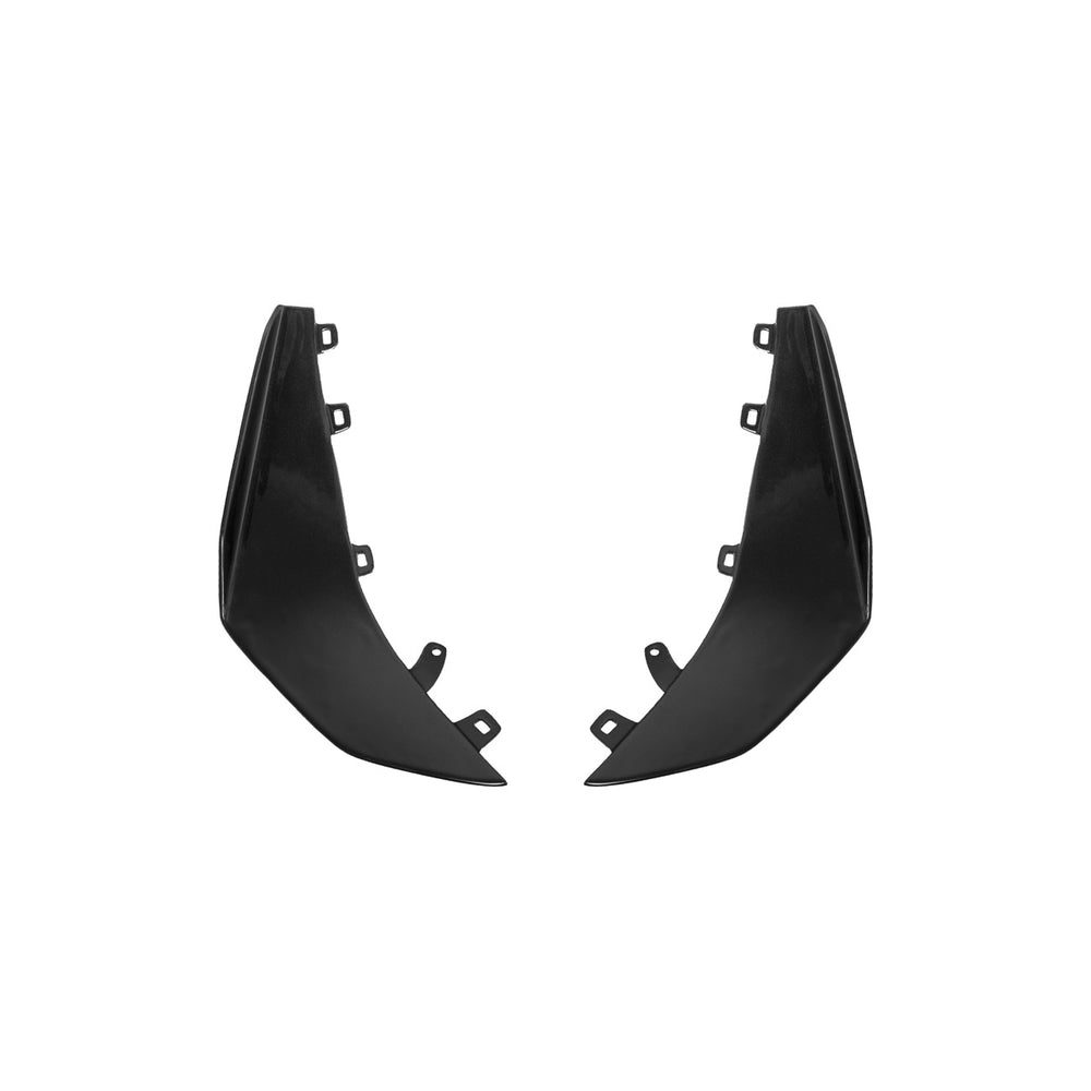 Corvette C8 Carbon Fiber Front Bumper Side Canards Painted Carbon Flash Metallic SPLITTER-528-V2-FRP