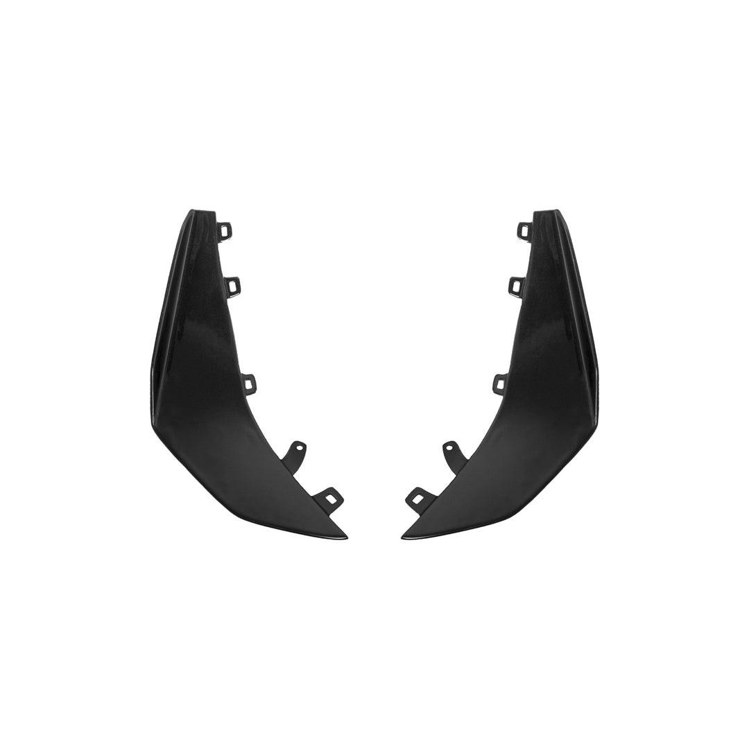 Corvette C8 Carbon Fiber Front Bumper Side Canards Painted Carbon Flash Metallic SPLITTER-528-V2-FRP