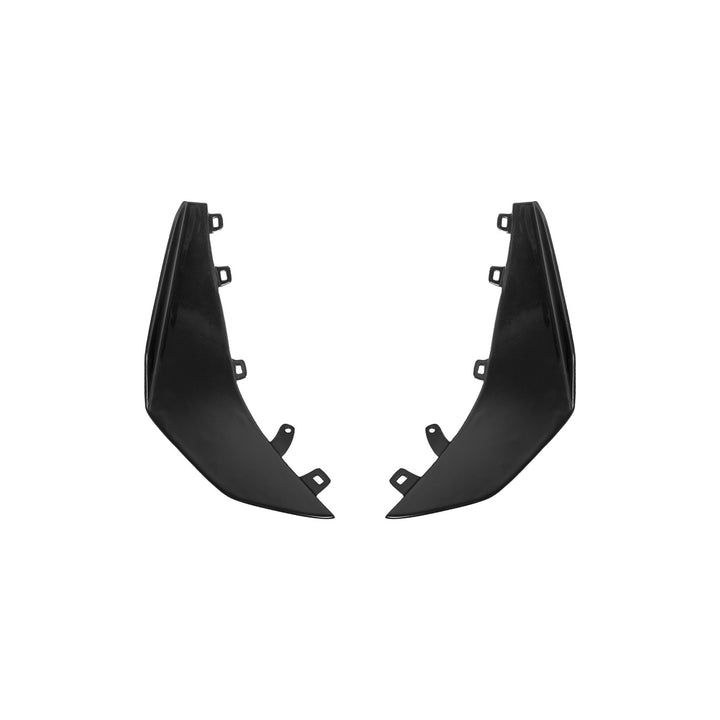 Corvette C8 Carbon Fiber Front Bumper Side Canards Painted Carbon Flash Metallic SPLITTER-528-V2-FRP