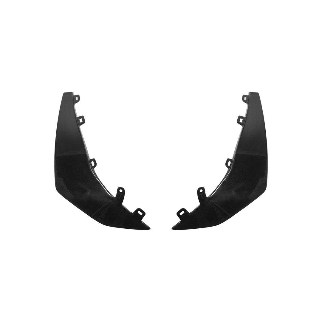 Corvette C8 Carbon Fiber Front Bumper Side Canards Painted Carbon Flash Metallic SPLITTER-528-V2-FRP