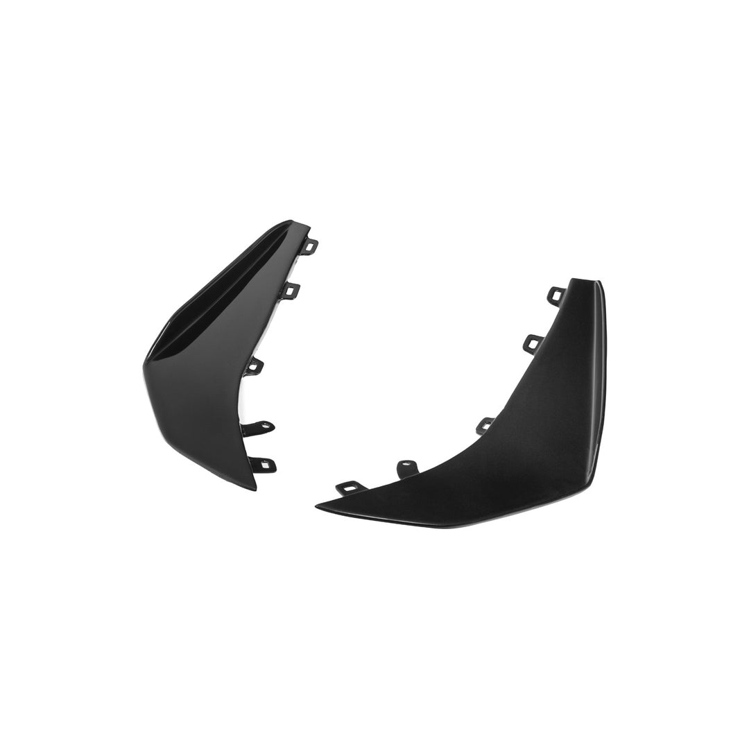 Corvette C8 Carbon Fiber Front Bumper Side Canards Painted Carbon Flash Metallic SPLITTER-528-V2-FRP