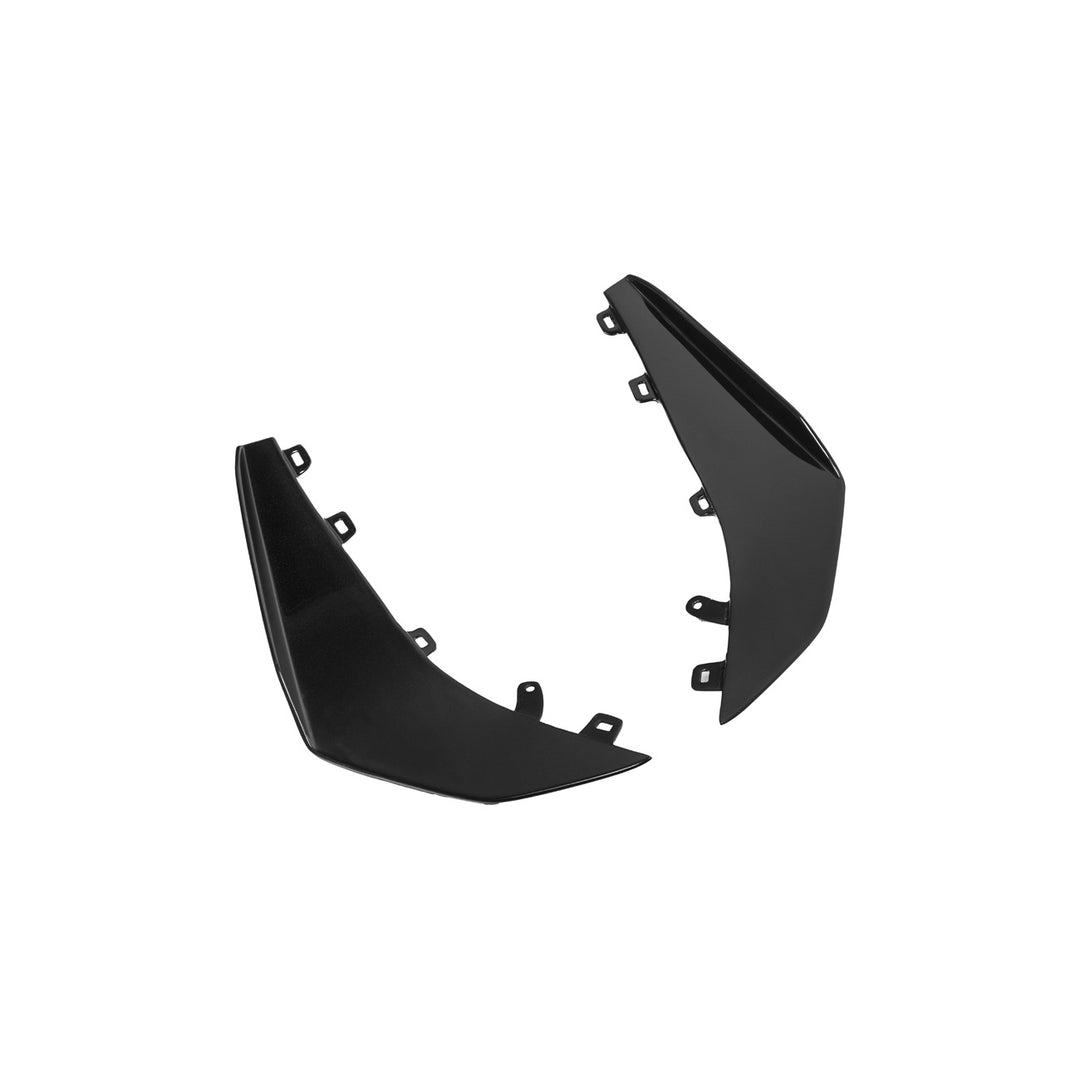 Corvette C8 Carbon Fiber Front Bumper Side Canards Painted Carbon Flash Metallic SPLITTER-528-V2-FRP