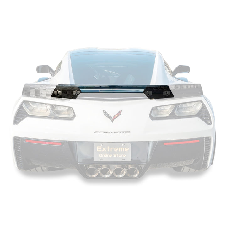 Corvette C7 Wickerbill Rear Spoiler Extension (Light Tinted)