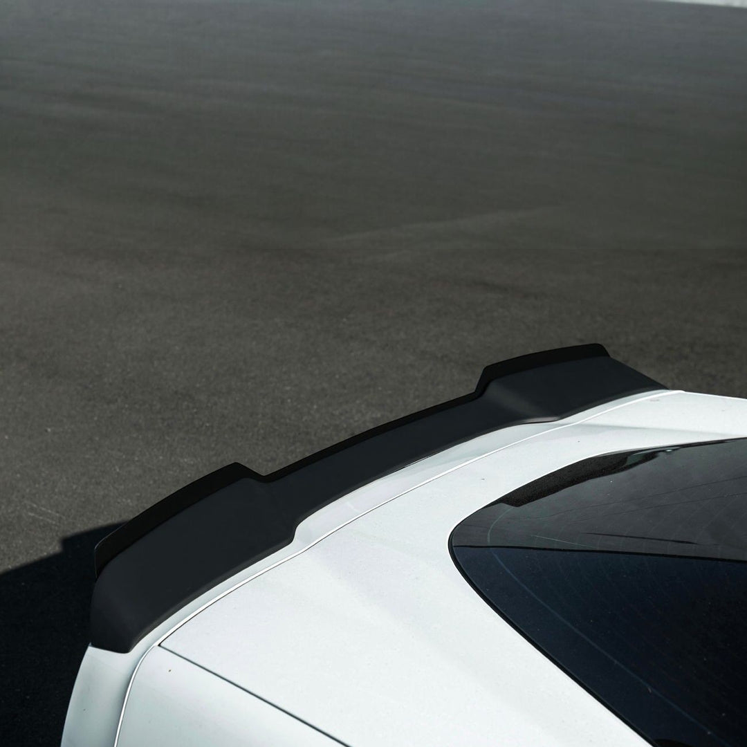 Corvette C6 ZR1 Extended Rear Trunk Lid Wing Spoiler Matte Black SPOILER-1288-ABS