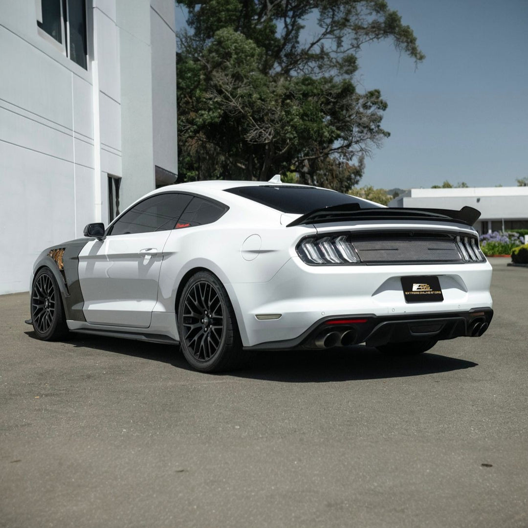 2015-2023 Ford Mustang MMD Style Rear Trunk Wing Spoiler Painted Glossy Black SPOILER-1500-V2-ABS