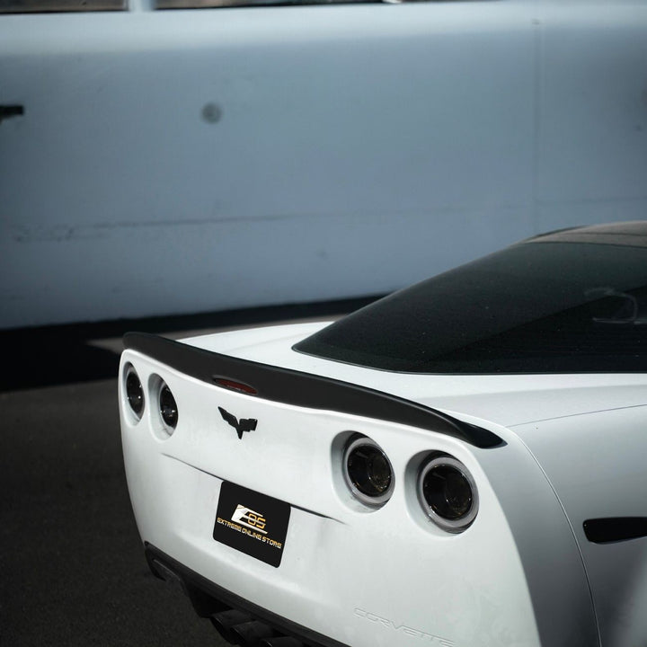 Corvette C6 EOS Performance Package Rear Trunk Lid Wing Spoiler Painted Matte Black SPOILER-332-FRP