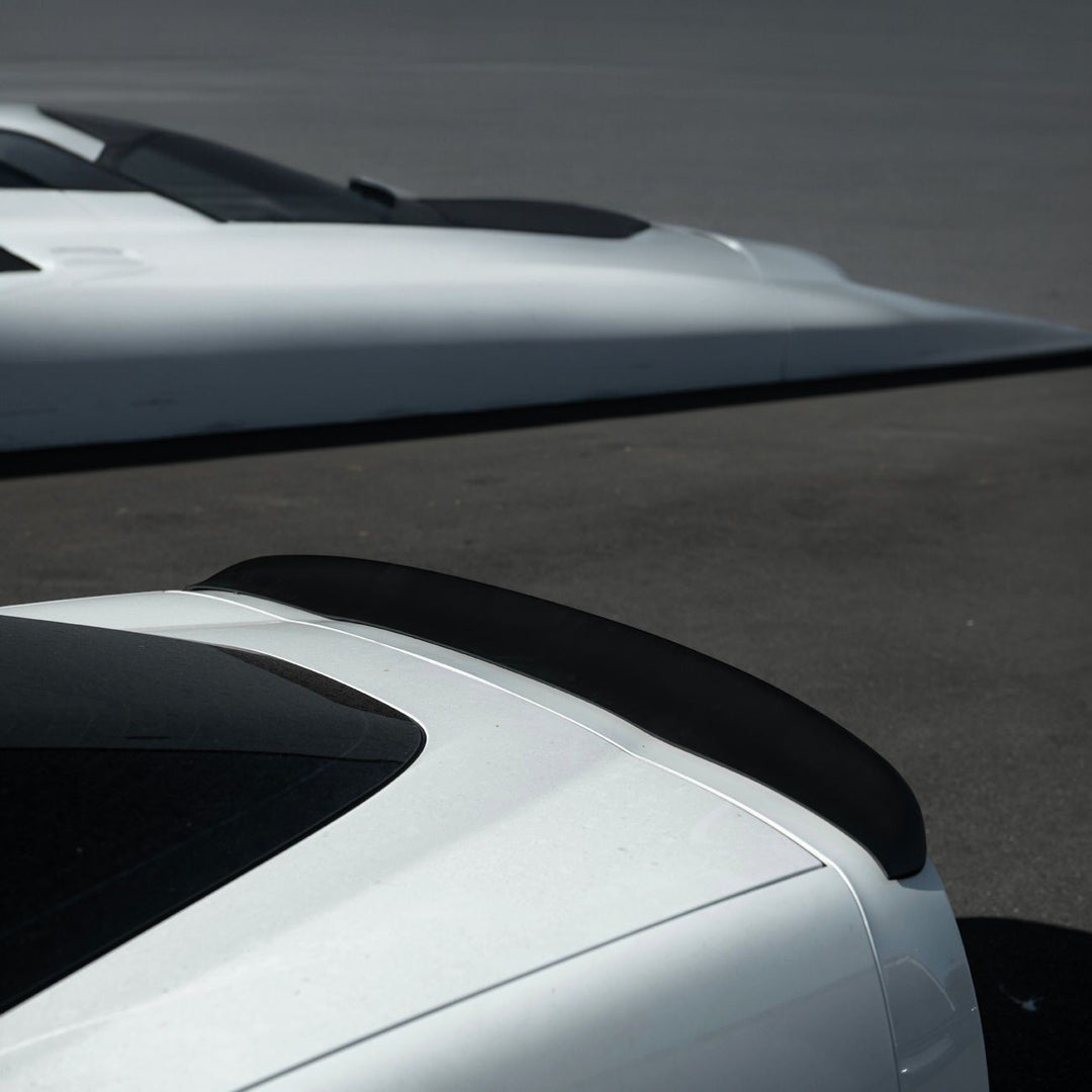 Corvette C6 EOS Performance Package Rear Trunk Lid Wing Spoiler Painted Matte Black SPOILER-332-FRP