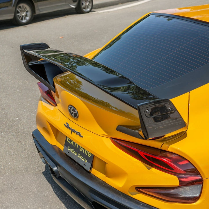 2020-Up Toyota GR Supra ST Style Rear Trunk Lid Wing Spoiler SPOILER-443-V2-ABS-MID_SPLITTER-443-V2-ABS