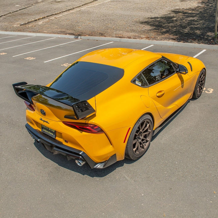 2020-Up Toyota GR Supra ST Style Rear Trunk Lid Wing Spoiler SPOILER-443-V2-ABS-MID_SPLITTER-443-V2-ABS