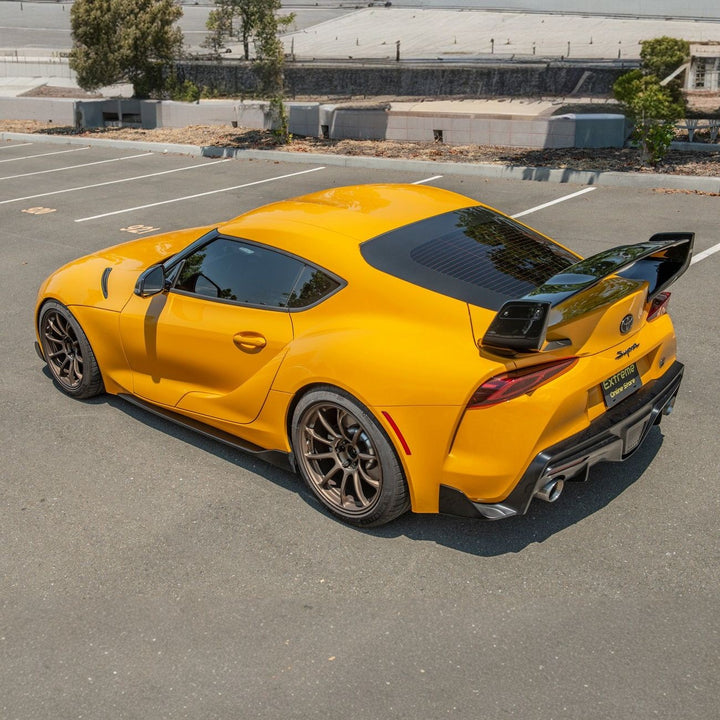 2020-Up Toyota GR Supra ST Style Rear Trunk Lid Wing Spoiler SPOILER-443-V2-ABS-MID_SPLITTER-443-V2-ABS