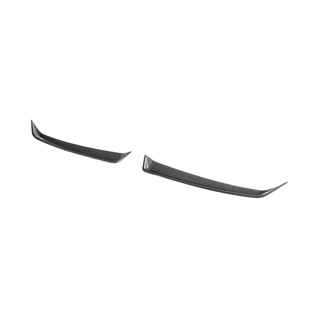 Corvette C8 Carbon Fiber Rear Wing Spoiler with Extended Winglets Carbon Fiber SPOILER-733-BKCF_SPLITTER-1354-BKCF