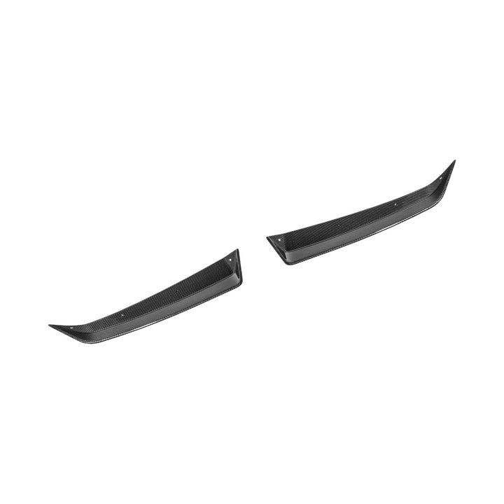 Corvette C8 Carbon Fiber Rear Wing Spoiler with Extended Winglets Carbon Fiber SPOILER-733-BKCF_SPLITTER-1354-BKCF