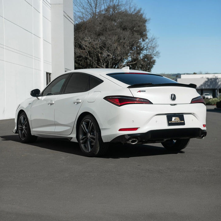 2023-Up Acura Integra Carbon Fiber Extended Style Glossy Black Rear Trunk Lid Wing Spoiler Glossy Black SPOILER-946-V2-ABS