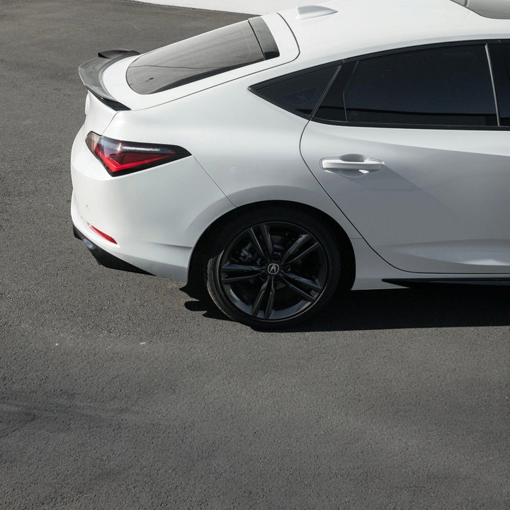 2023-Up Acura Integra Carbon Fiber Extended Style Glossy Black Rear Trunk Lid Wing Spoiler Glossy Black SPOILER-946-V2-ABS