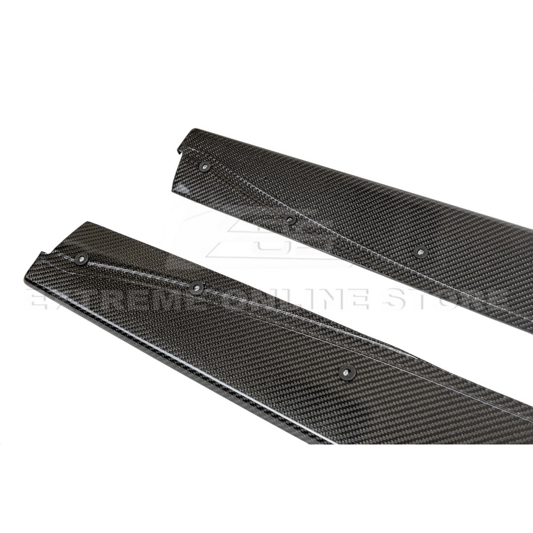 2014-20 BMW F80 M3 Extended Carbon Fiber Side Skirts Rocker Panels
