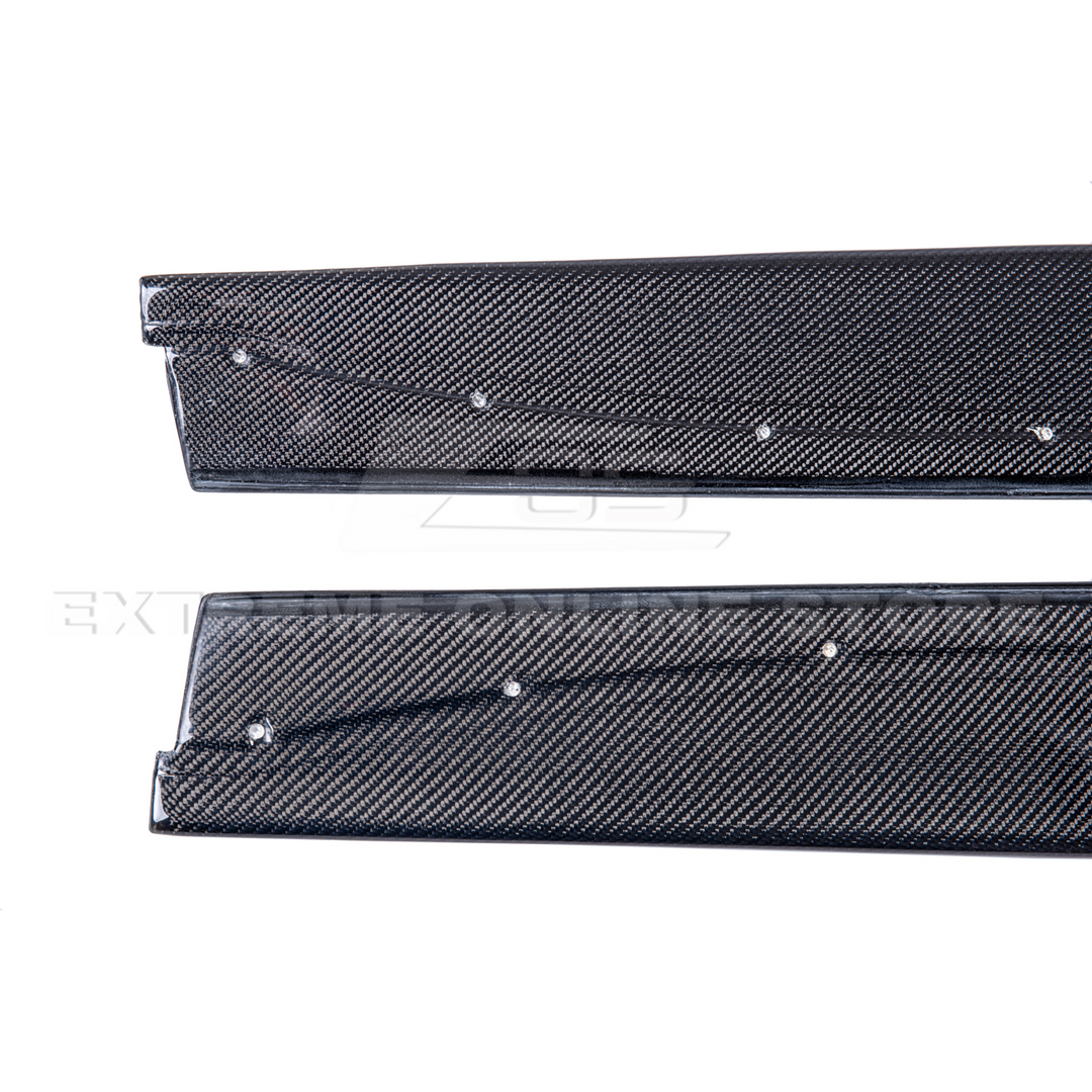 2015-20 BMW F82 M4 Extended Carbon Fiber Side Skirts Rocker Panels