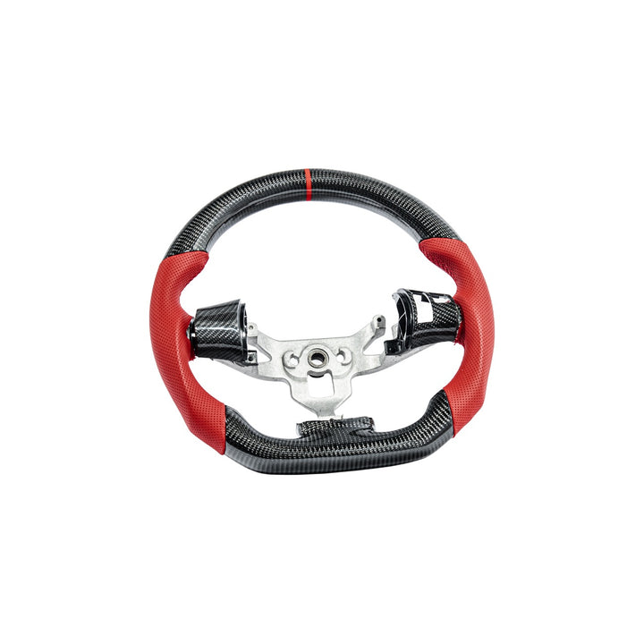 Corvette C6 Carbon Fiber Steering Wheel and Spoke Cover Package With Button Cover ST-C6-FACTORY-007_BC-C6-0513-002