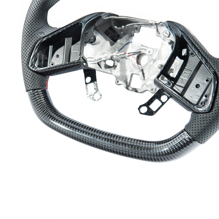 Corvette C8 Carbon Fiber LED Display Replacement Steering Wheel With Button Cover ST-C8-20UP-006