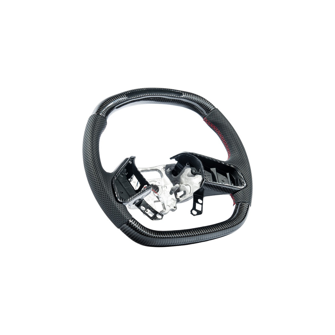 Corvette C8 Carbon Fiber LED Display Replacement Steering Wheel With Button Cover ST-C8-20UP-006