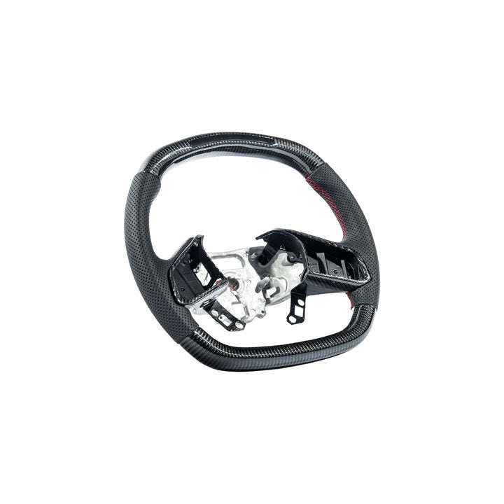 Corvette C8 Carbon Fiber LED Display Replacement Steering Wheel With Button Cover ST-C8-20UP-006