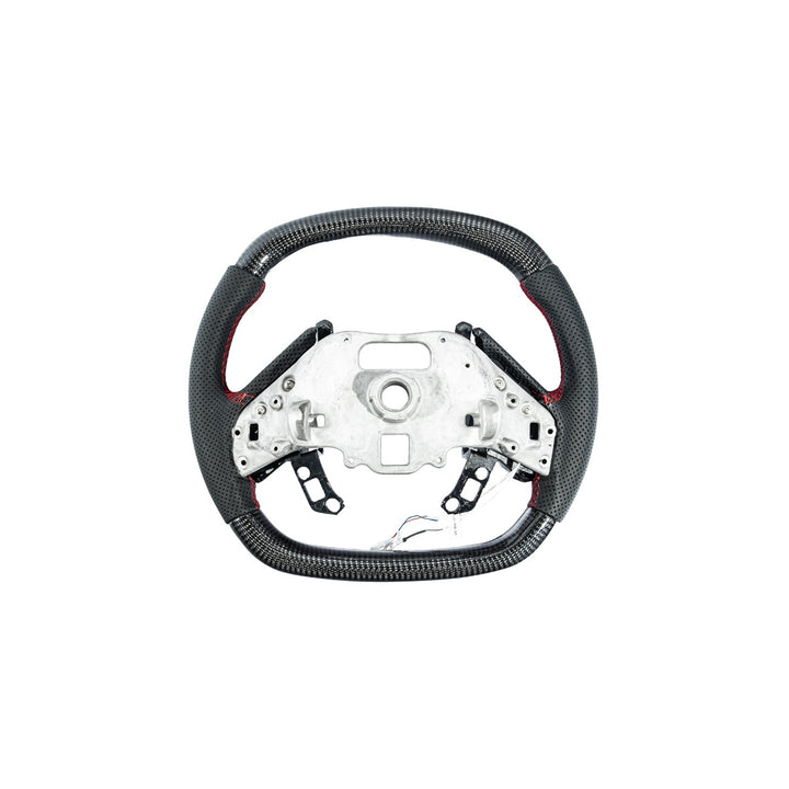 Corvette C8 Carbon Fiber LED Display Replacement Steering Wheel With Button Cover ST-C8-20UP-006