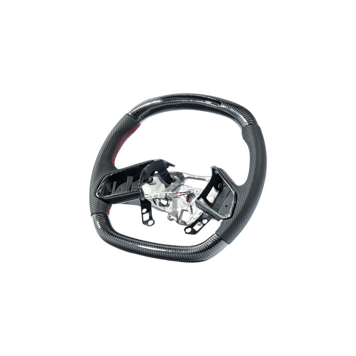 Corvette C8 Carbon Fiber LED Display Replacement Steering Wheel With Button Cover ST-C8-20UP-006