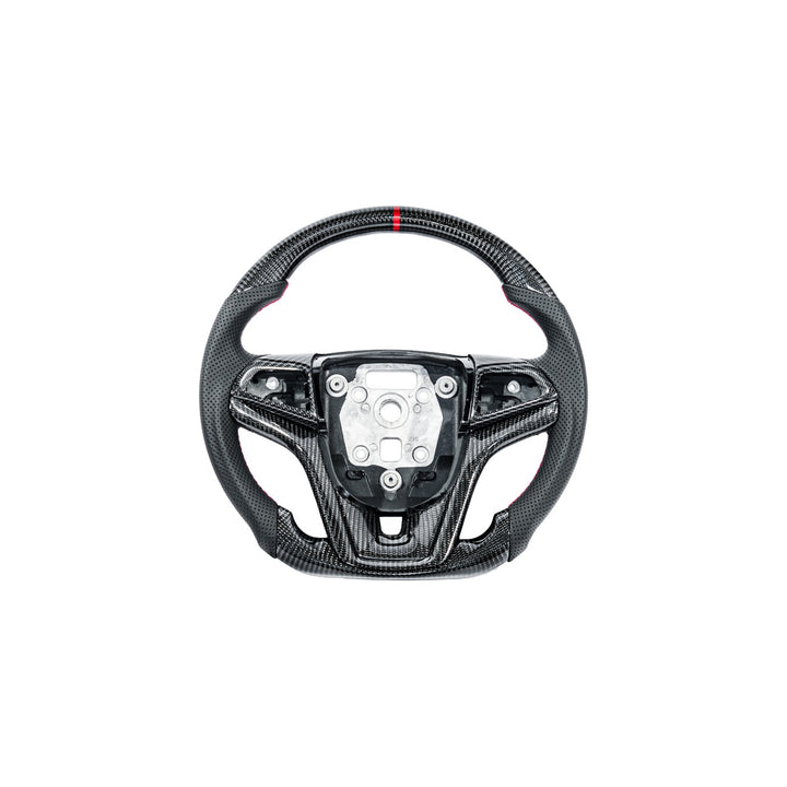 2012-2015 Chevrolet Camaro Carbon Fiber Replacement Steering Wheel With Button Cover ST-CA-1215-002