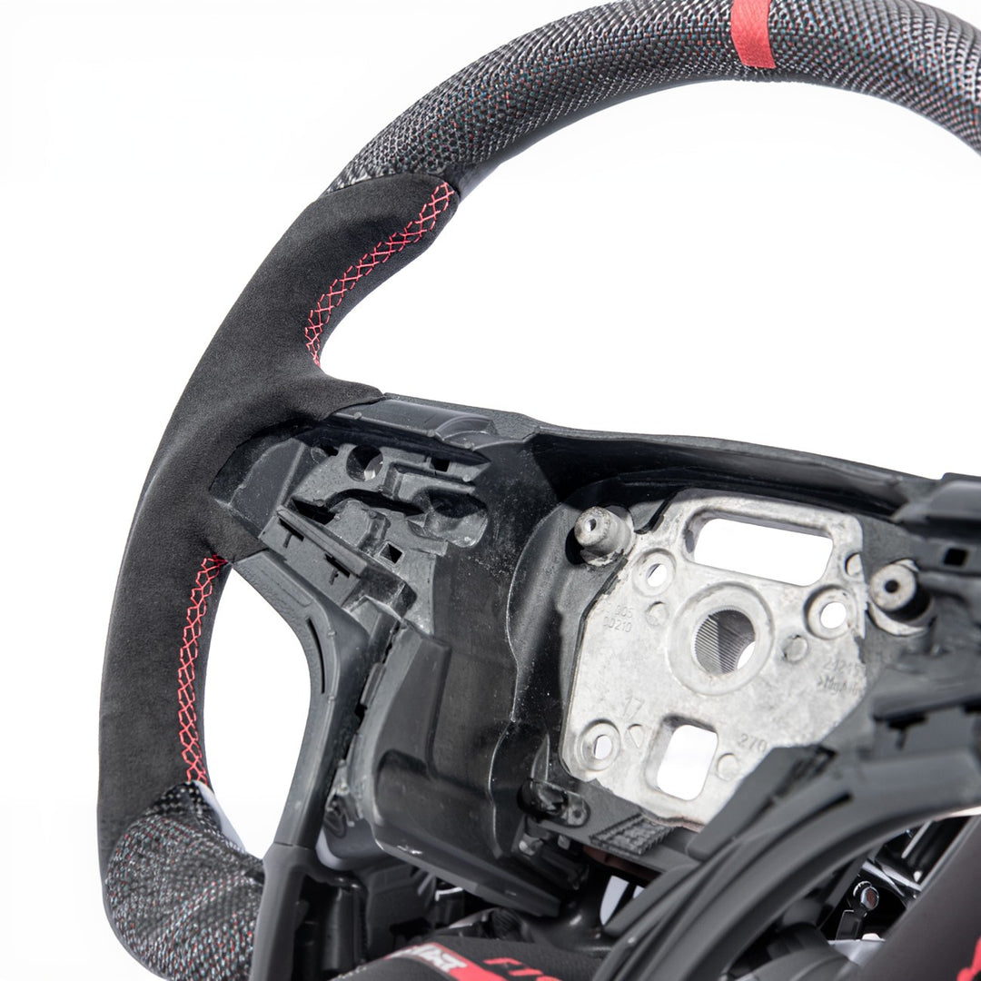 2012-2015 Chevrolet Camaro Carbon Fiber Replacement Steering Wheel Without Button Cover ST-CA-1215-003