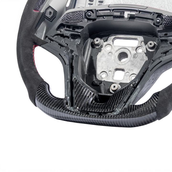 2012-2015 Chevrolet Camaro Carbon Fiber Replacement Steering Wheel Without Button Cover ST-CA-1215-003